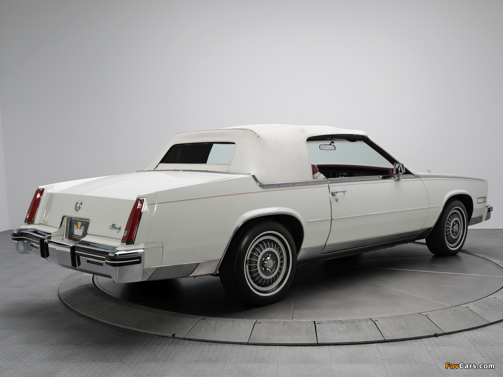 1984–85 Cadillac Eldorado Biarritz Convertible 1983–85 wallpapers (1024 x 768)