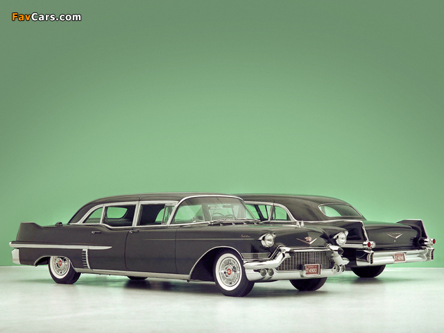 Cadillac Fleetwood Seventy-Five Sedan & Imperial Sedan 1957 wallpapers (640 x 480)