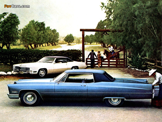 Cadillac Fleetwood Eldorado 1967 & Cadillac DeVille Hardtop Coupe 1967 photos (640 x 480)