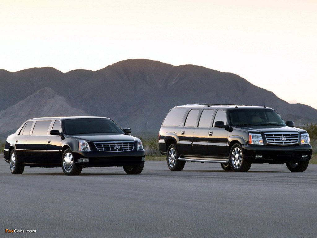 Pictures of Cadillac DTS Limousine & Escalade ESVe Limousine 2006 (1024 x 768)