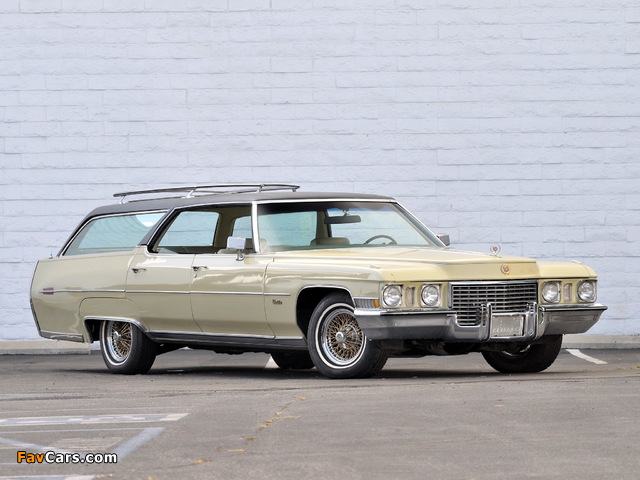 Cadillac Fleetwood Sixty Special Station Wagon by Detroit Sunroof 1972 wallpapers (640 x 480)