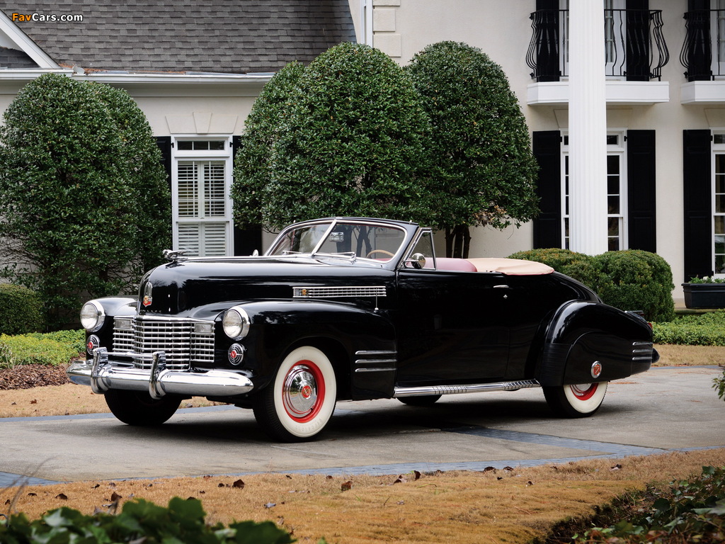 Photos of Cadillac Sixty-Two Convertible Coupe by Fleetwood 1941 (1024 x 768)