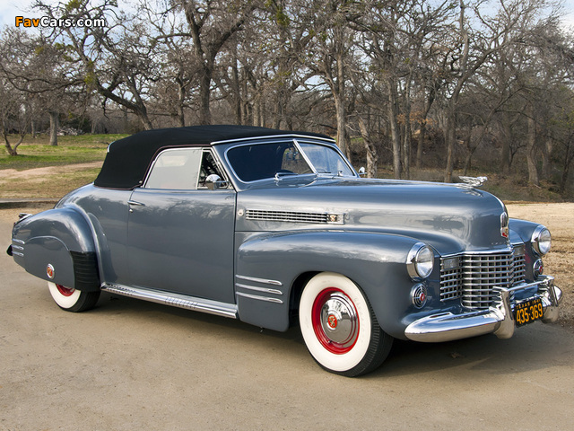 Pictures of Cadillac Sixty-Two Convertible Coupe by Fleetwood 1941 (640 x 480)