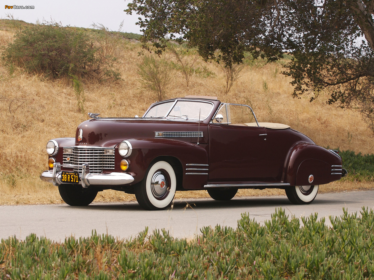 Cadillac Sixty-Two Convertible Coupe by Fleetwood 1941 wallpapers (1280 x 960)