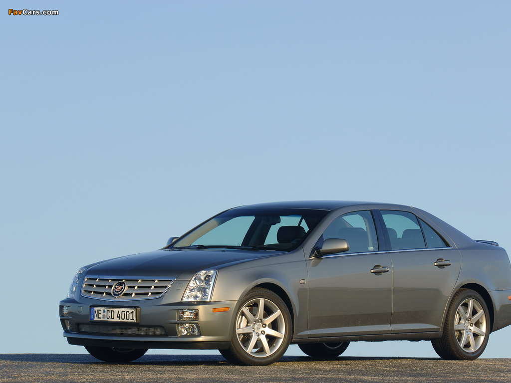 Cadillac STS 2004–07 wallpapers (1024 x 768)