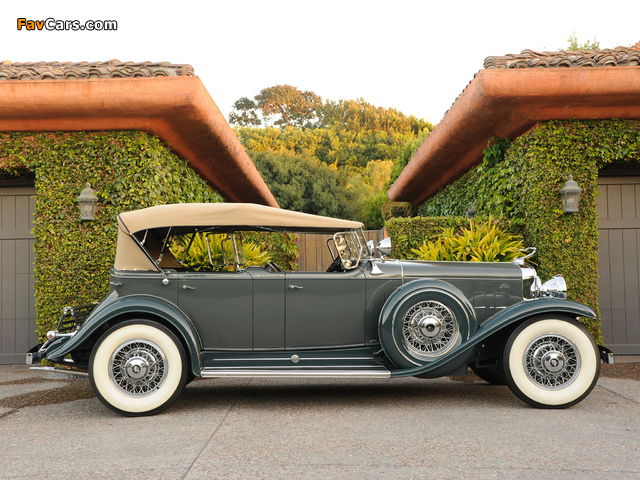 Cadillac V12 370-A All Weather Phaeton by Fleetwood 1931 pictures (640 x 480)