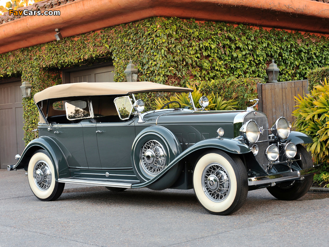 Cadillac V12 370-A All Weather Phaeton by Fleetwood 1931 wallpapers (640 x 480)