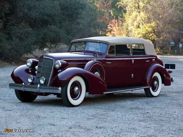 Cadillac V12 370-D Convertible Sedan by Fleetwood 1935 pictures (640 x 480)