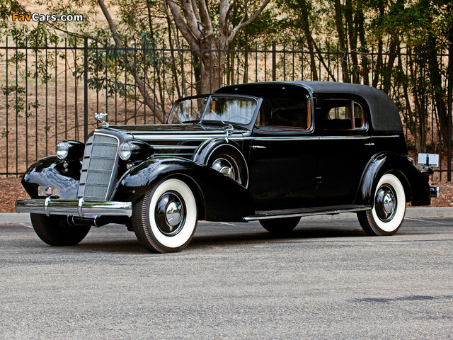 Cadillac V12 370-D Town Cabriolet by Fleetwood 1935 pictures (640 x 480)