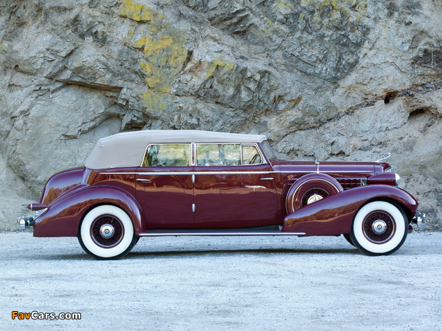 Cadillac V12 370-D Convertible Sedan by Fleetwood 1935 wallpapers (640 x 480)