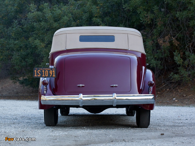 Cadillac V12 370-D Convertible Sedan by Fleetwood 1935 wallpapers (640 x 480)