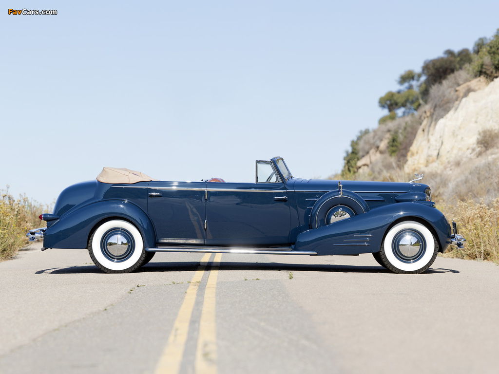 Cadillac V16 452-D Convertible Sedan by Fleetwood (5780) 1934 wallpapers (1024 x 768)