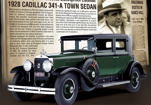 Cadillac V8 341-A Town Sedan Armored 1928 wallpapers