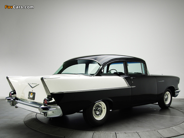 Chevrolet 150 2-door Sedan (1502-1211) 1957 wallpapers (640 x 480)