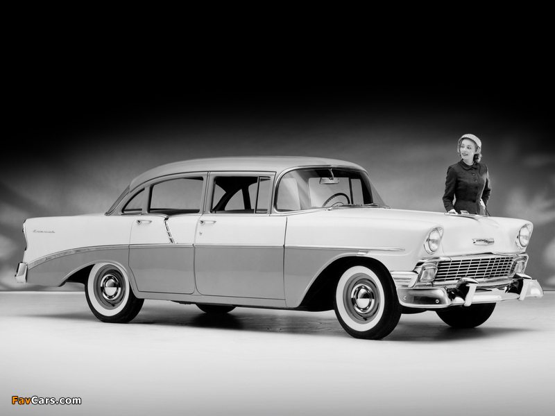 Chevrolet 210 4-door Sedan (2103-1019) 1956 wallpapers (800 x 600)