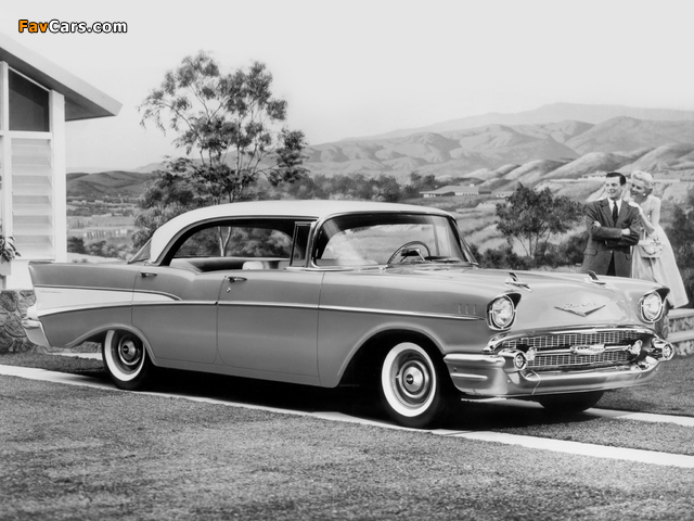 Photos of Chevrolet 210 Sport Sedan (2113-1039) 1957 (640 x 480)