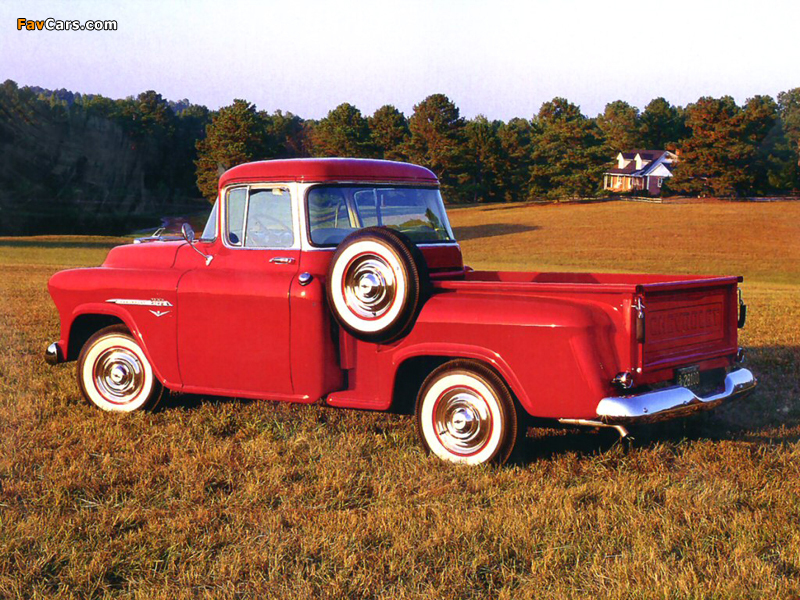 Chevrolet 3100 Stepside Pickup (H-3104) 1955 pictures (800 x 600)