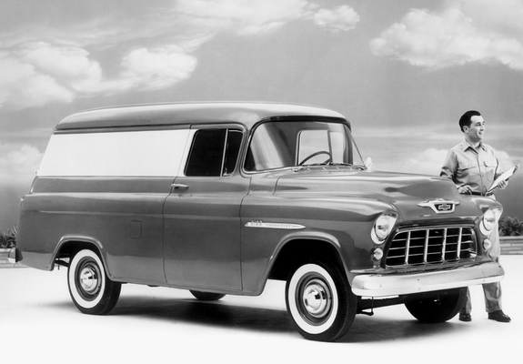 Chevrolet 3100 Cameo Panel (H-3105) 1955 wallpapers