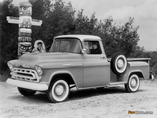 Chevrolet 3200 Stepside Pickup (3B-3204) 1957 images (640 x 480)