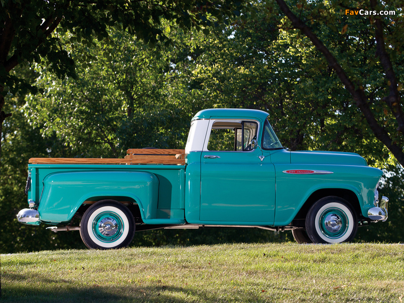 Chevrolet 3100 Stepside Pickup (3A-3104) 1957 photos (800 x 600)