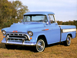 Chevrolet 3100 Cameo Fleetside Pickup (3A-3124) 1957 pictures