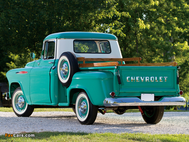 Chevrolet 3100 Stepside Pickup (3A-3104) 1957 pictures (640 x 480)