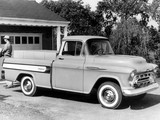 Chevrolet 3100 Cameo Fleetside Pickup (3A-3124) 1957 wallpapers