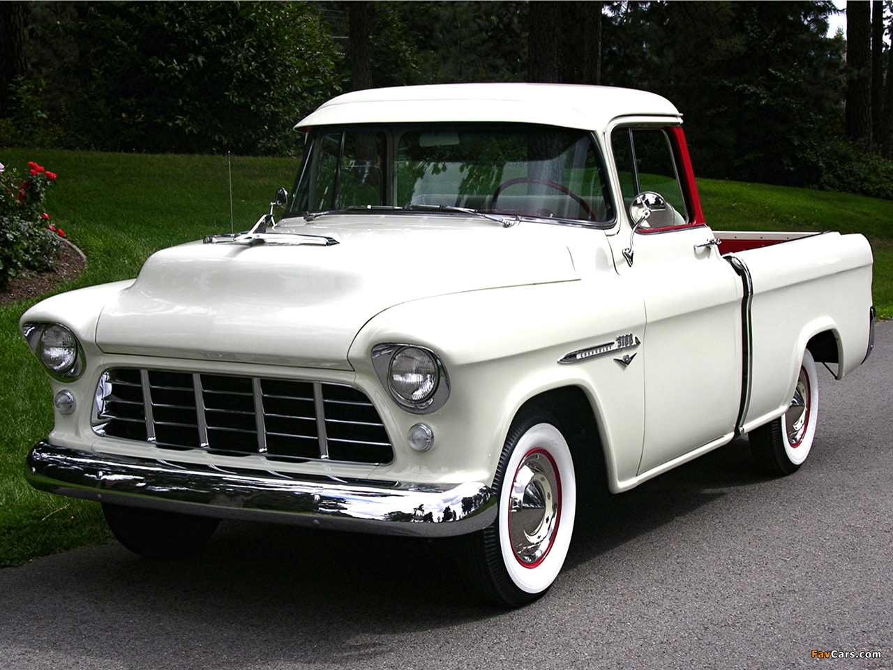Chevrolet 3100 Cameo Fleetside 1955 photos (1280 x 960)