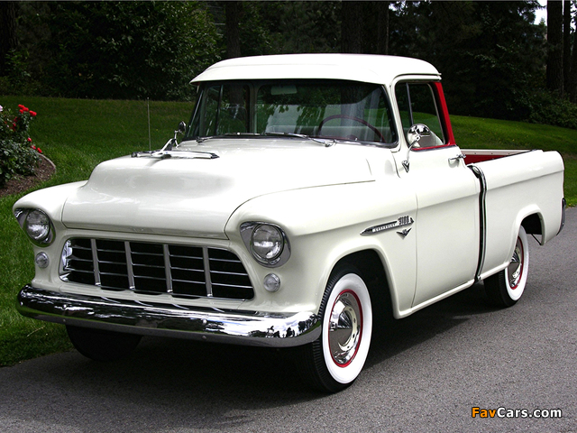 Chevrolet 3100 Cameo Fleetside 1955 photos (640 x 480)