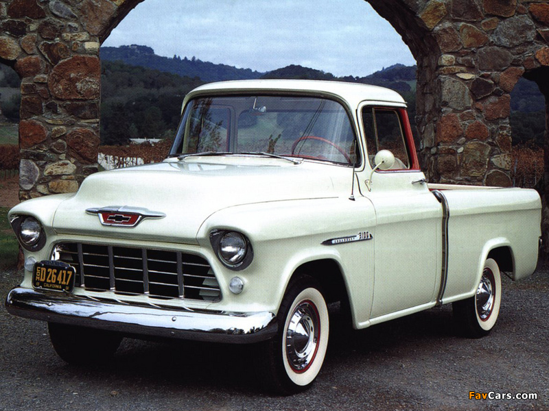 Chevrolet 3100 Cameo Fleetside 1955 pictures (800 x 600)