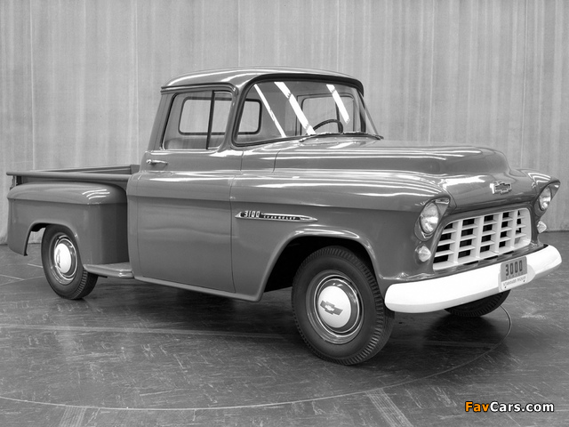 Images of Chevrolet 3100 Standard Pickup (H-3104) 1955 (640 x 480)