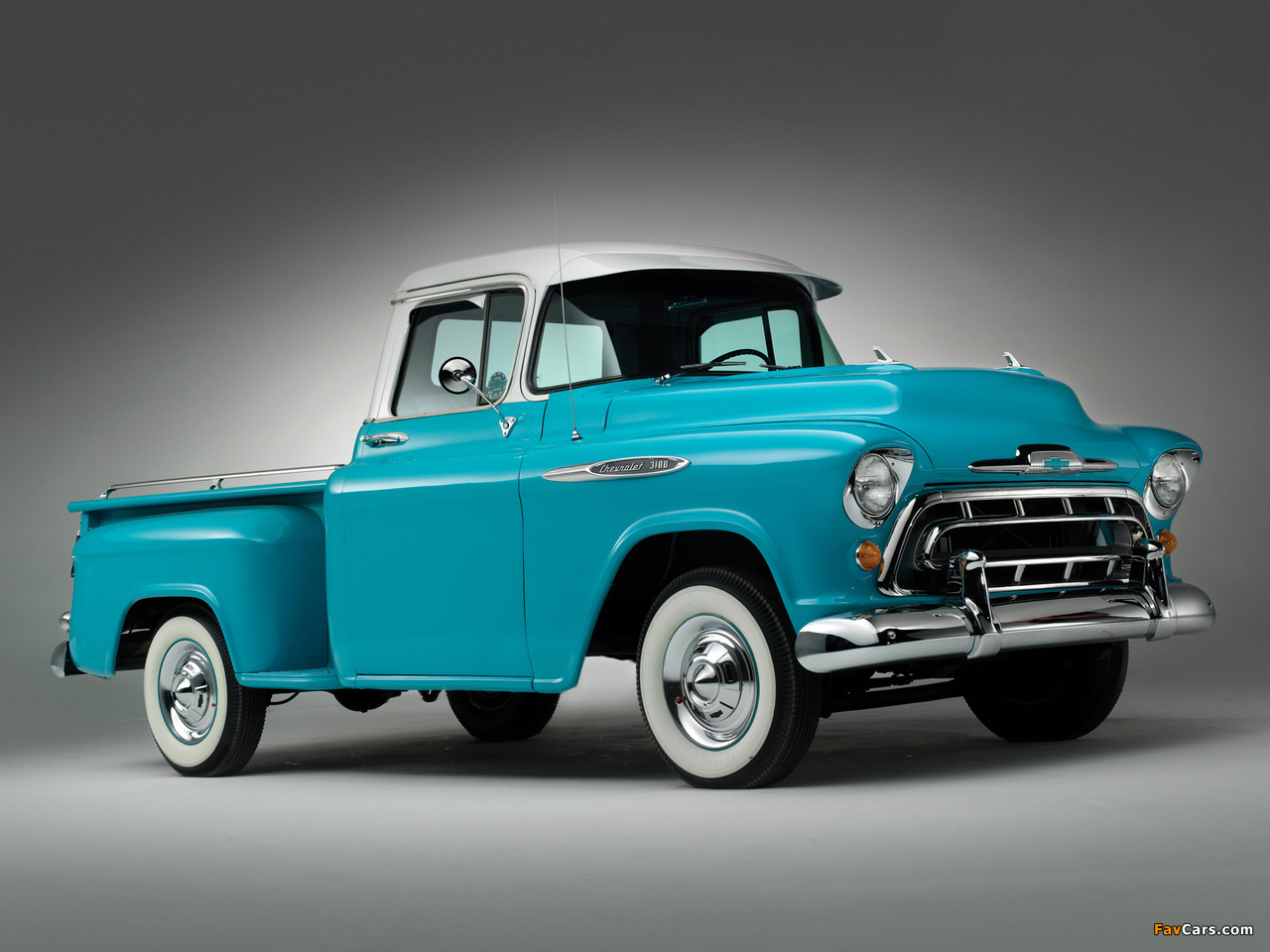 Images of Chevrolet 3100 Stepside Pickup (3A-3104) 1957 (1280 x 960)