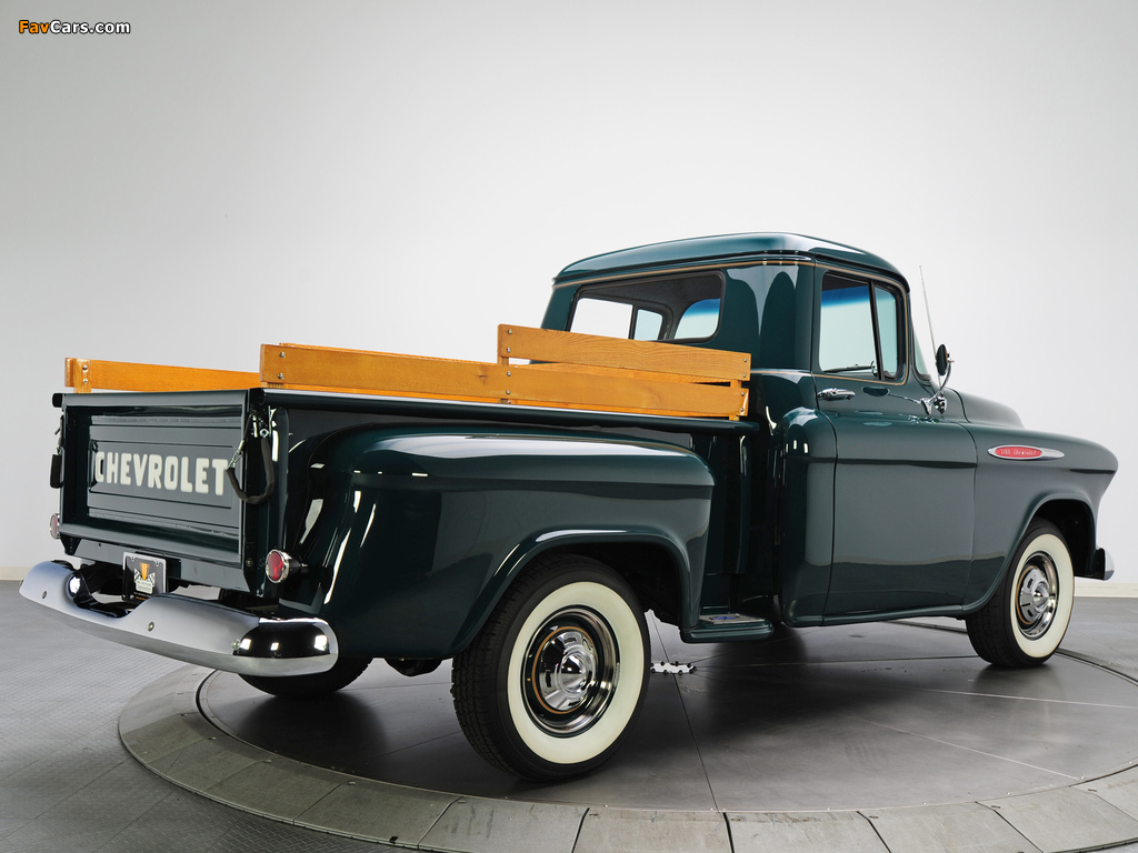 Images of Chevrolet 3100 Stepside Pickup (3A-3104) 1957 (1024 x 768)