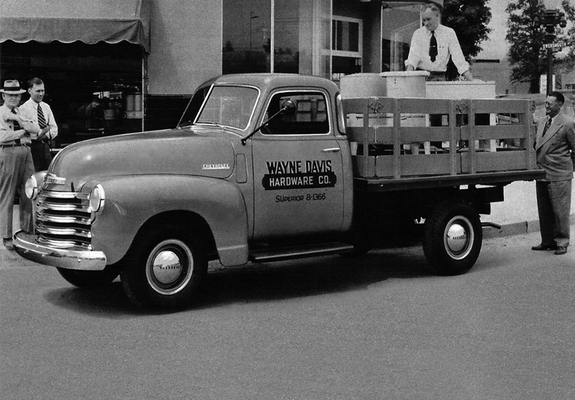 Photos of Chevrolet 3600 DeLuxe Stake Truck (FR-3609) 1948