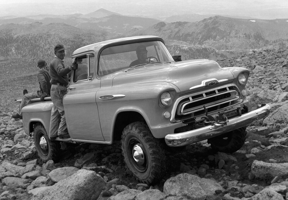 Photos of Chevrolet 3600 Stepside Pickup (3E-3604) 1957