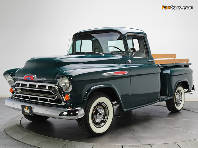 Photos of Chevrolet 3100 Stepside Pickup (3A-3104) 1957 (640 x 480)