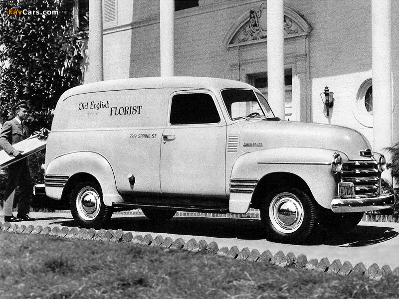 Pictures of Chevrolet 3100 DeLuxe Panel Truck (FP-3105) 1948 (800 x 600)