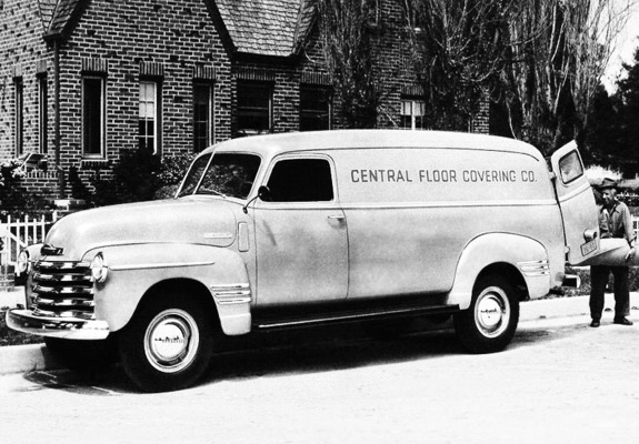 Pictures of Chevrolet 3800 DeLuxe Panel Truck (FS-3805) 1948