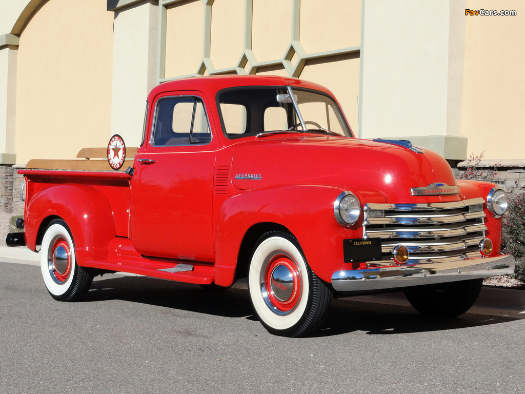 Pictures of Chevrolet 3100 Pickup 1951–52 (1024 x 768)