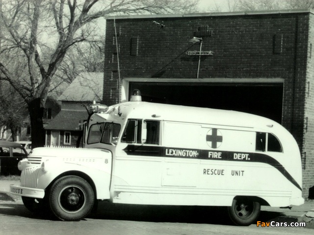 Chevrolet 4400 Rescue Bus by Wayne (OW-4402) 1946 wallpapers (640 x 480)