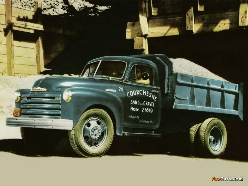 Images of Chevrolet 6100 Chassis Cab (VV-6103) 1952 (800 x 600)