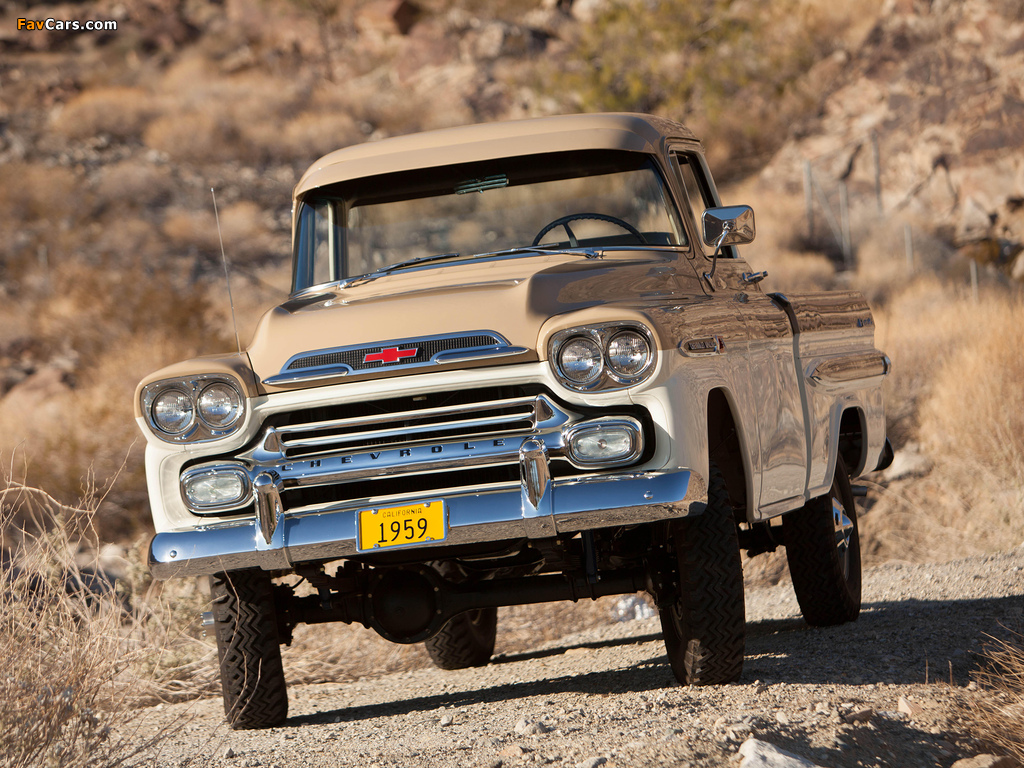 Chevrolet Apache 31 Deluxe Fleetside by NAPCO 1959 wallpapers (1024 x 768)