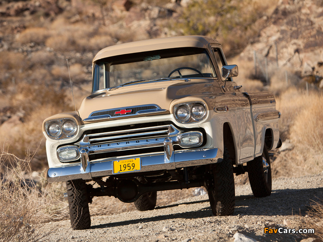 Chevrolet Apache 31 Deluxe Fleetside by NAPCO 1959 wallpapers (640 x 480)