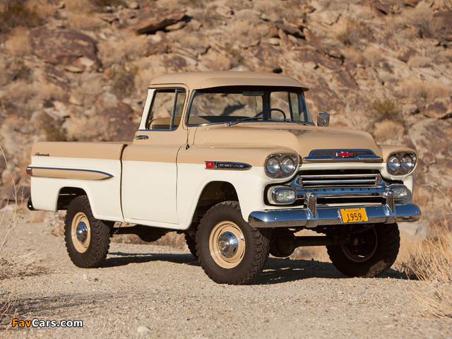 Images of Chevrolet Apache 31 Deluxe Fleetside by NAPCO 1959 (640 x 480)