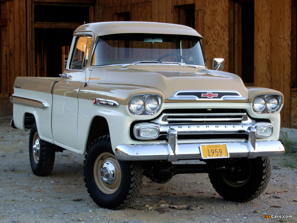 Photos of Chevrolet Apache 31 Deluxe Fleetside by NAPCO 1959 (1024 x 768)