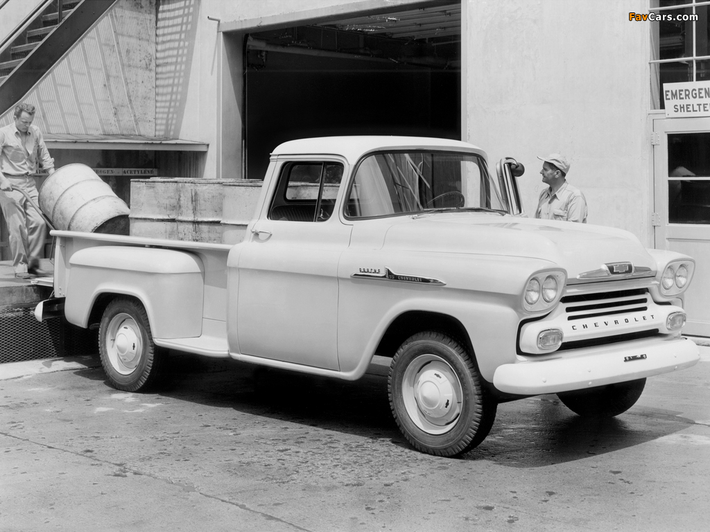 Pictures of Chevrolet Apache 36 Stepside (3E-3604) 1958 (1024 x 768)