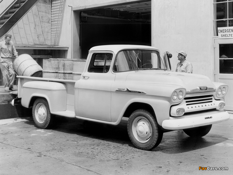 Pictures of Chevrolet Apache 36 Stepside (3E-3604) 1958 (800 x 600)