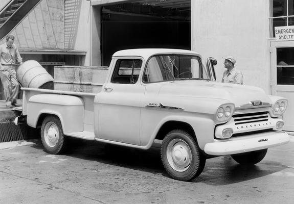 Pictures of Chevrolet Apache 36 Stepside (3E-3604) 1958