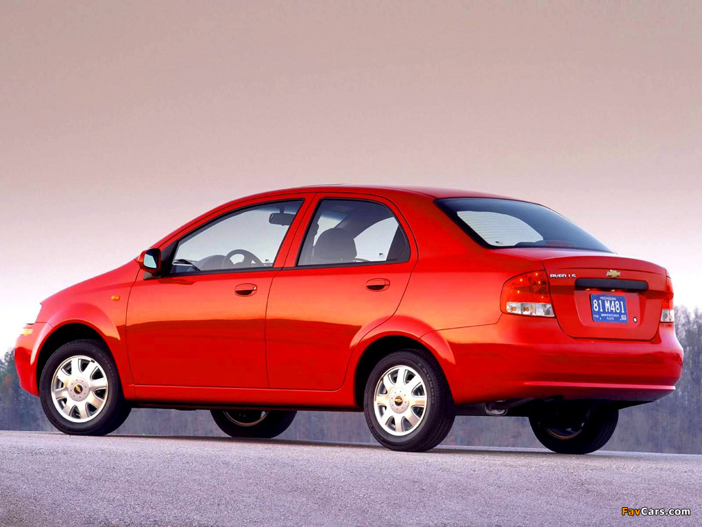 Chevrolet Aveo Sedan (T200) 2003–06 images (1024 x 768)