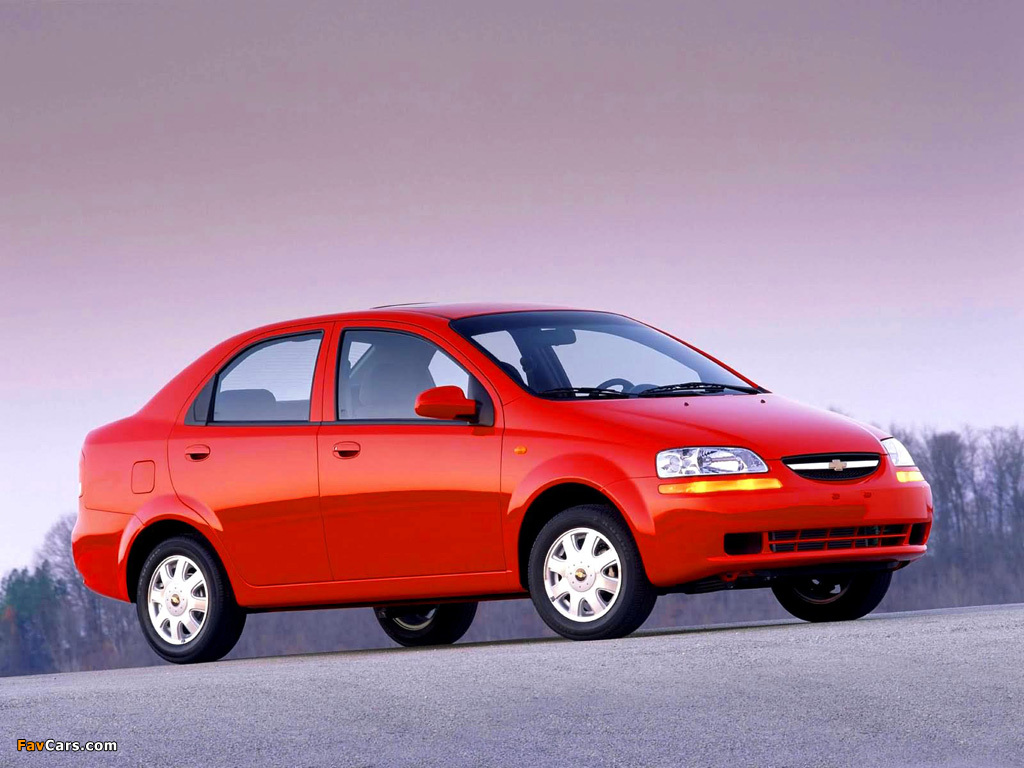 Chevrolet Aveo Sedan (T200) 2003–06 images (1024 x 768)